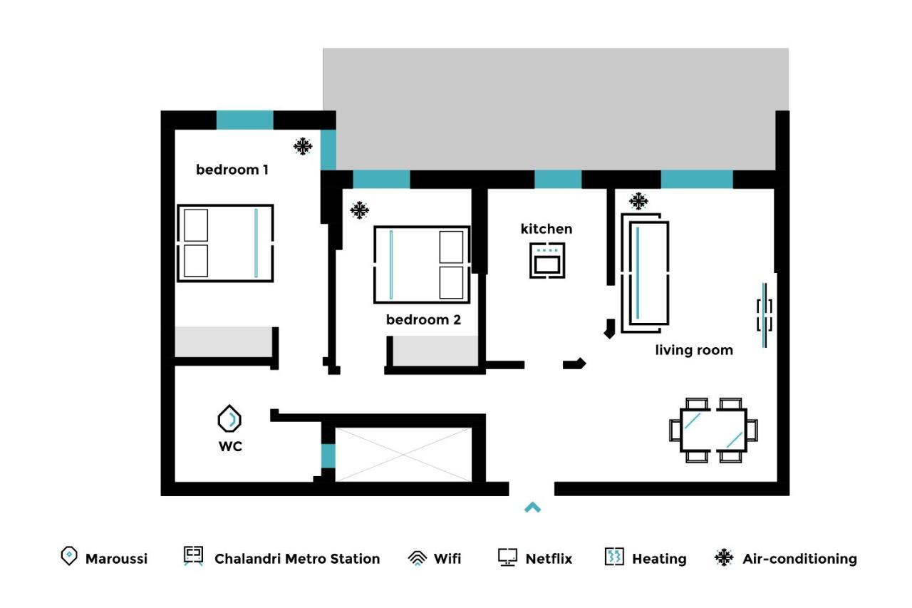 Signature 2Br Apartment In Marousi By Upstreet Athens Exterior photo